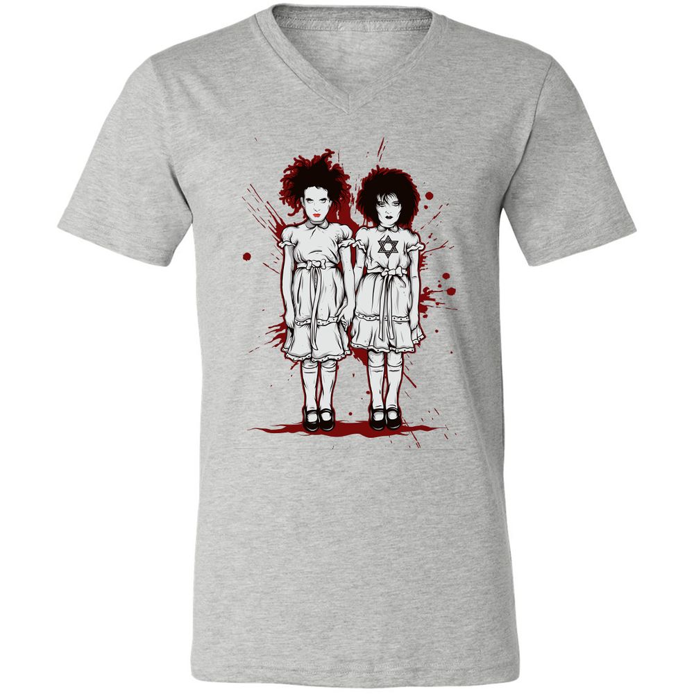 Unisex V-Neck T-Shirt - S1FPTWRP - Athletic Heather - 7