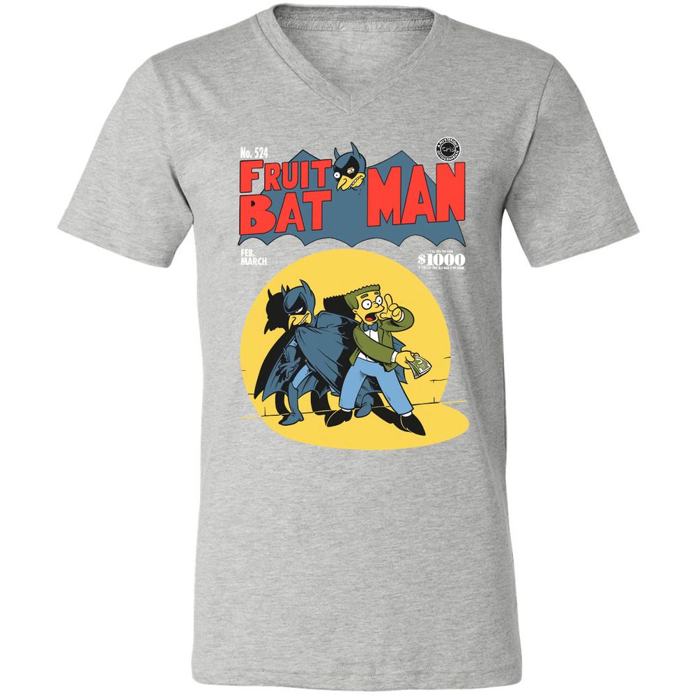 Unisex V-Neck T-Shirt - BVDYJBS7 - Athletic Heather - 7