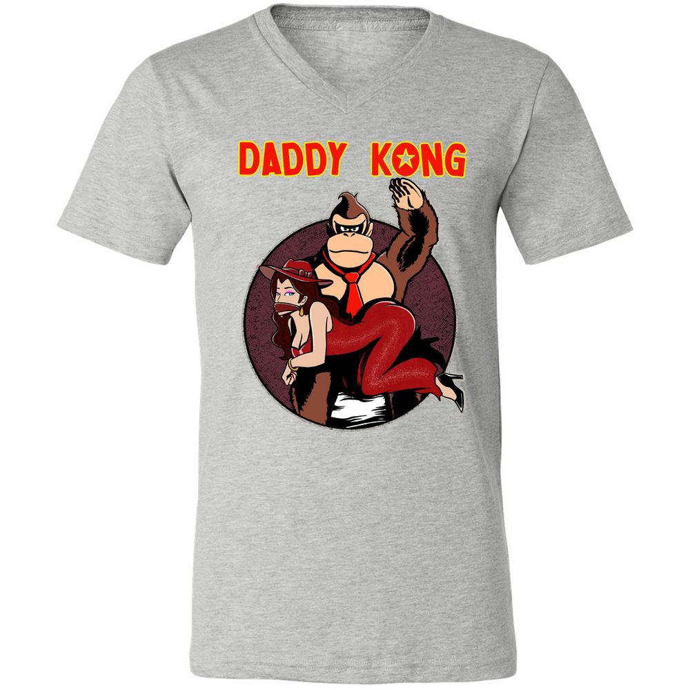 Unisex V-Neck T-Shirt - PCUTUZKW - Athletic Heather - 7