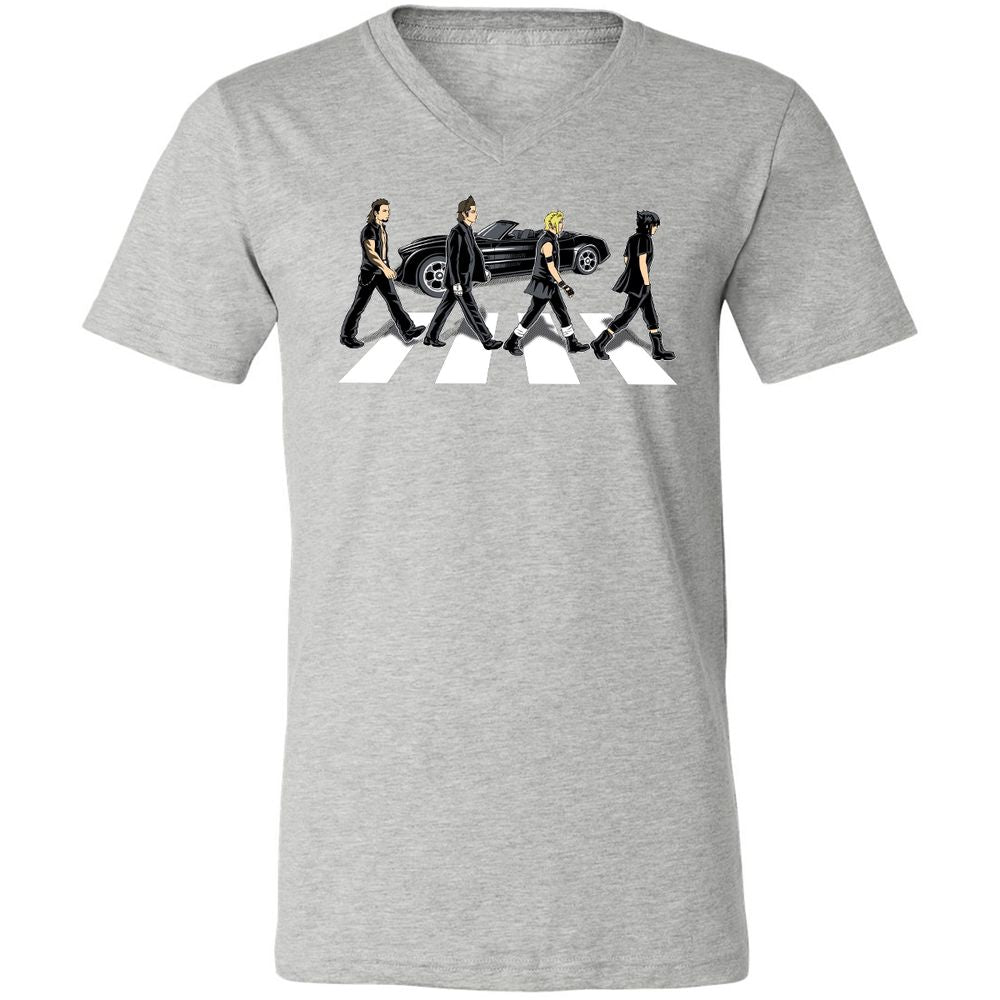 Unisex V-Neck T-Shirt - GMDS5DWA - Athletic Heather - 7
