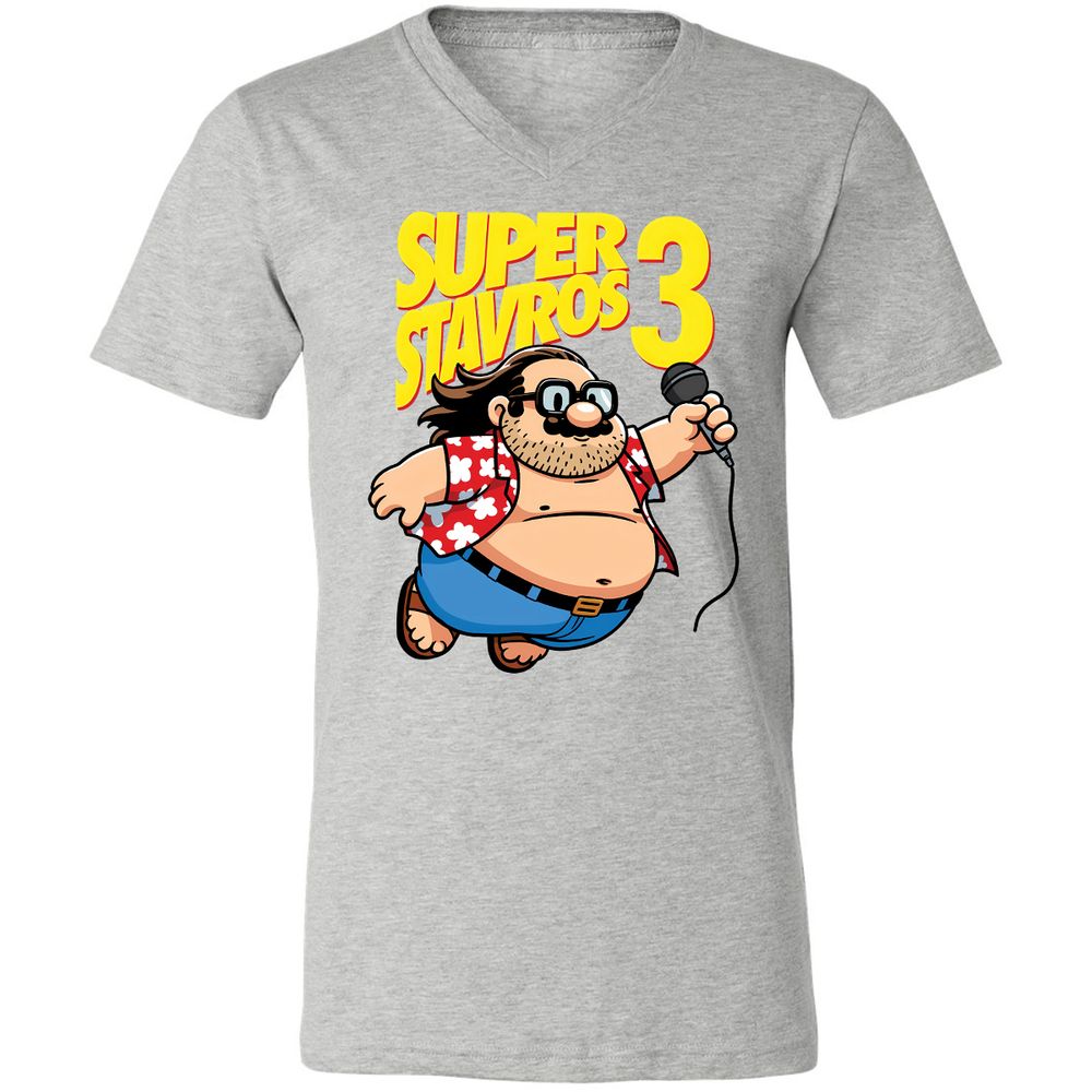 Unisex V-Neck T-Shirt - 5S5ELTRJ - Athletic Heather - 7