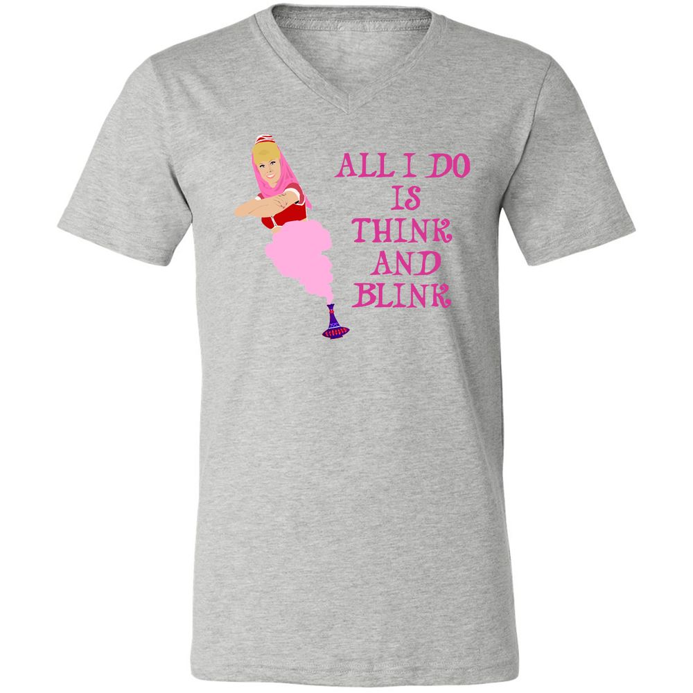 Unisex V-Neck T-Shirt - HYNWL7JP - Athletic Heather - 7
