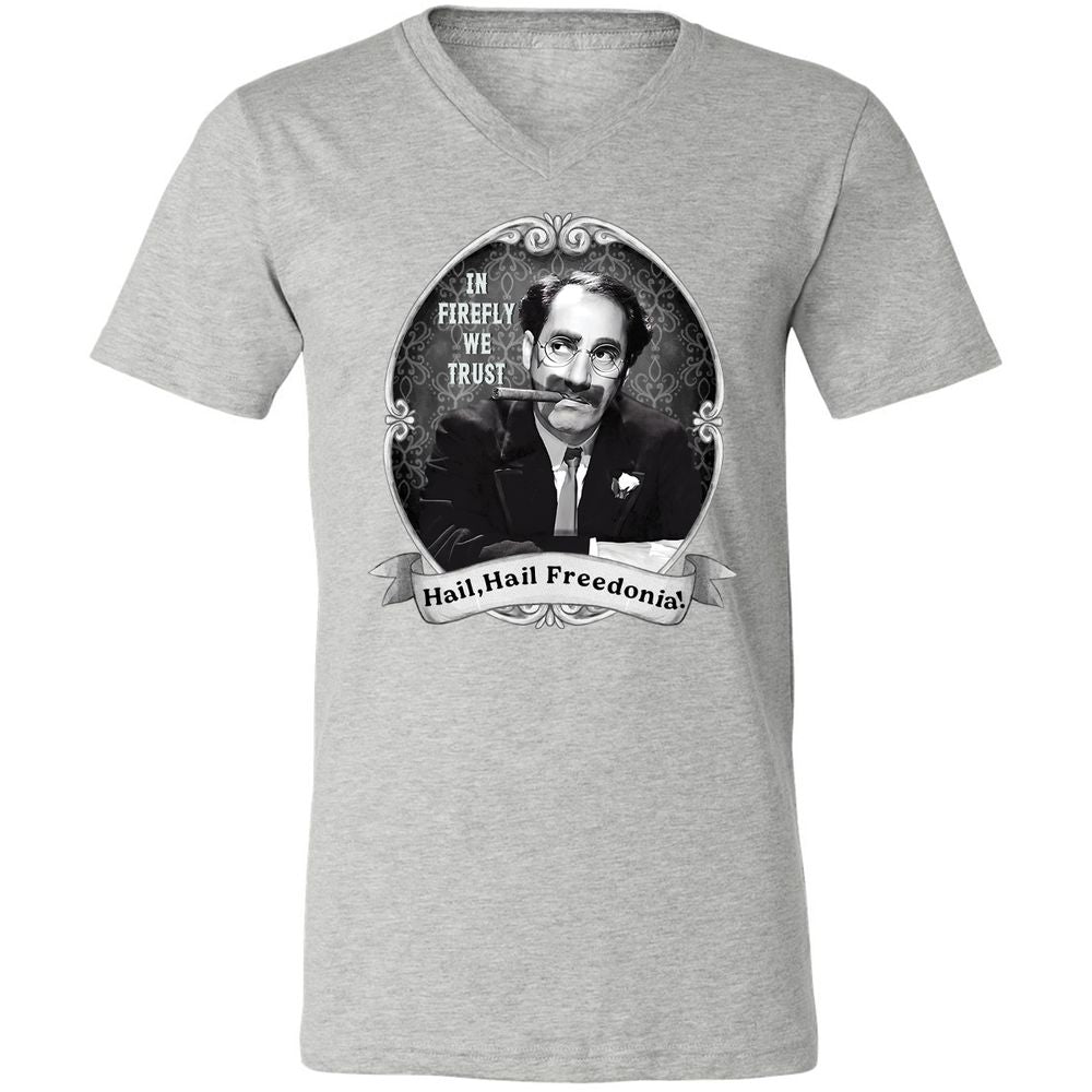 Unisex V-Neck T-Shirt - GYHSVRNG - Athletic Heather - 7