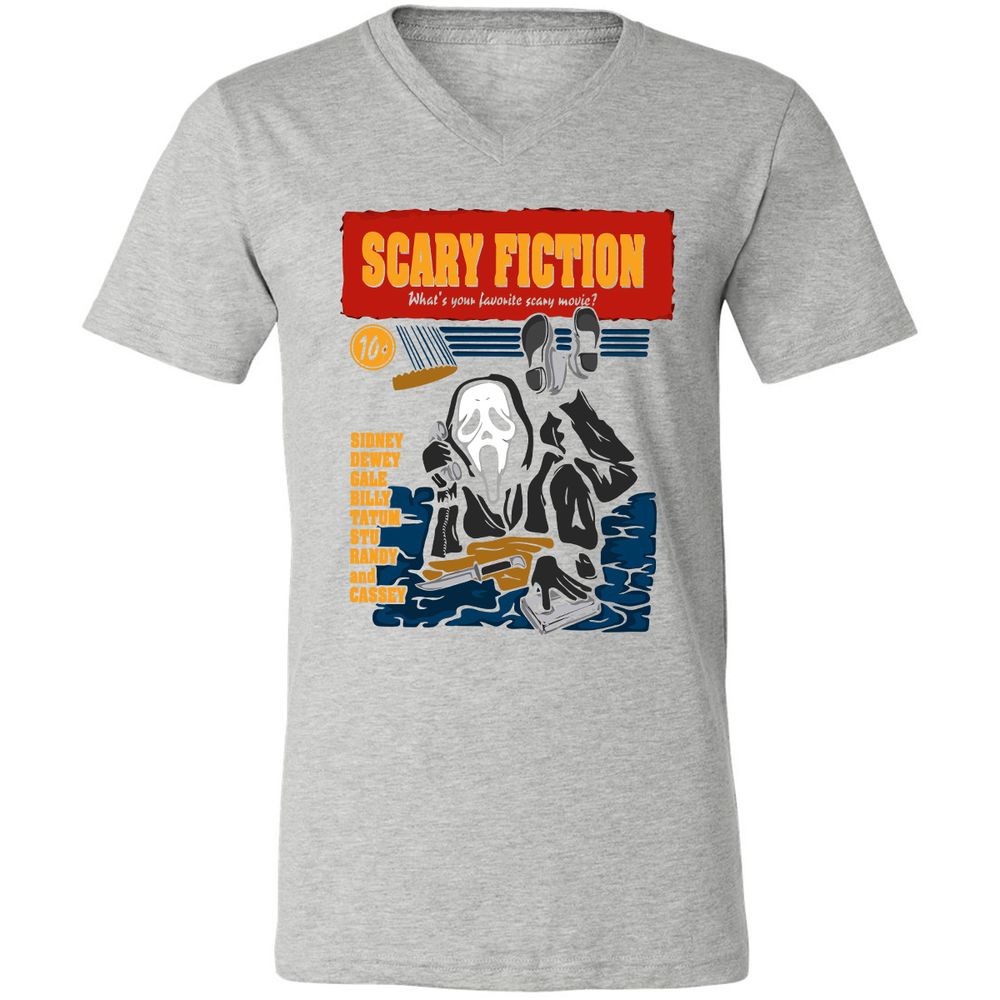 Unisex V-Neck T-Shirt - F9CJXN3E - Athletic Heather - 7