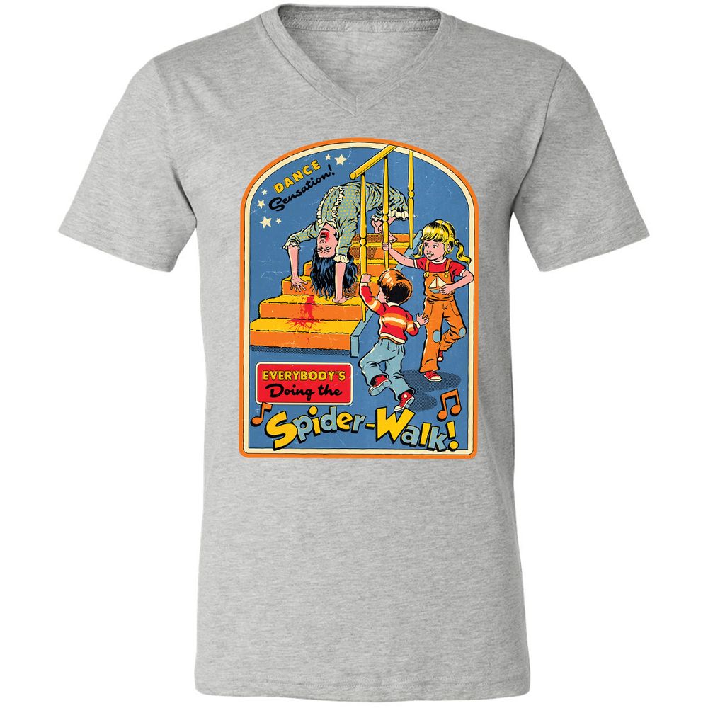 Unisex V-Neck T-Shirt - 5UYJC5P8 - Athletic Heather - 7