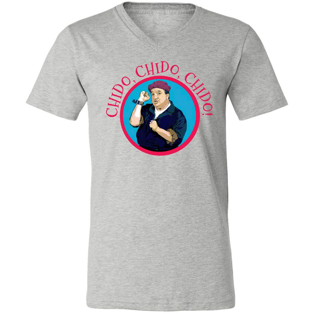 Unisex V-Neck T-Shirt - JVBUAUHU - Athletic Heather - 7