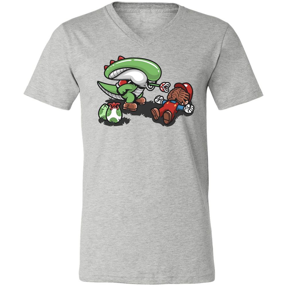 Unisex V-Neck T-Shirt - 2D11UM7Z - Athletic Heather - 7