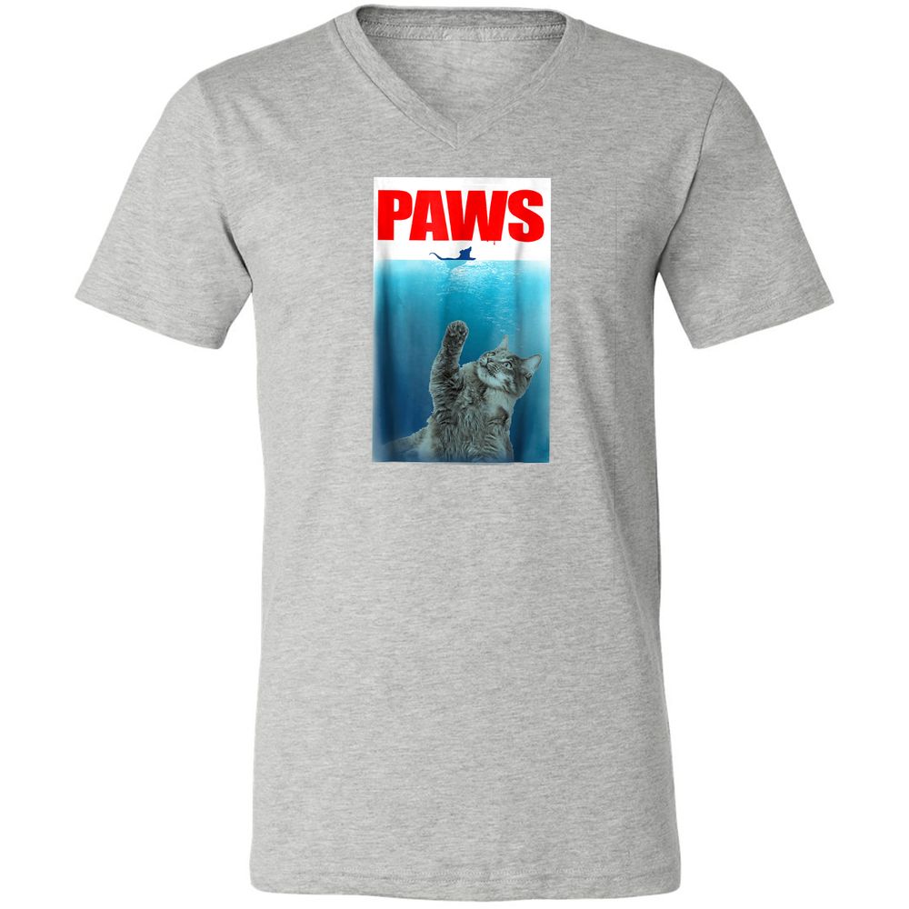 Unisex V-Neck T-Shirt - XHBJMDD7 - Athletic Heather - 7