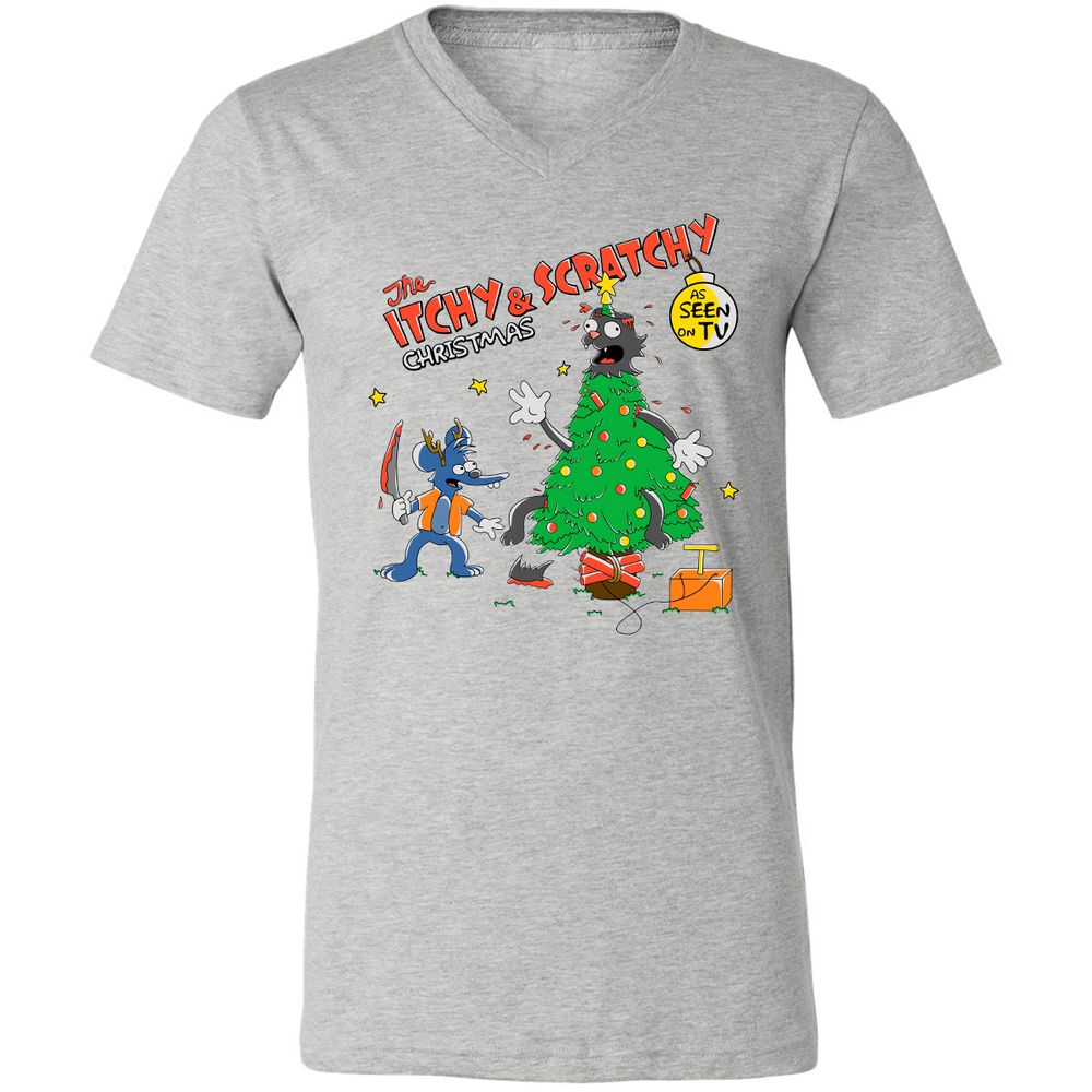 Unisex V-Neck T-Shirt - NLW53AAE - Athletic Heather - 7