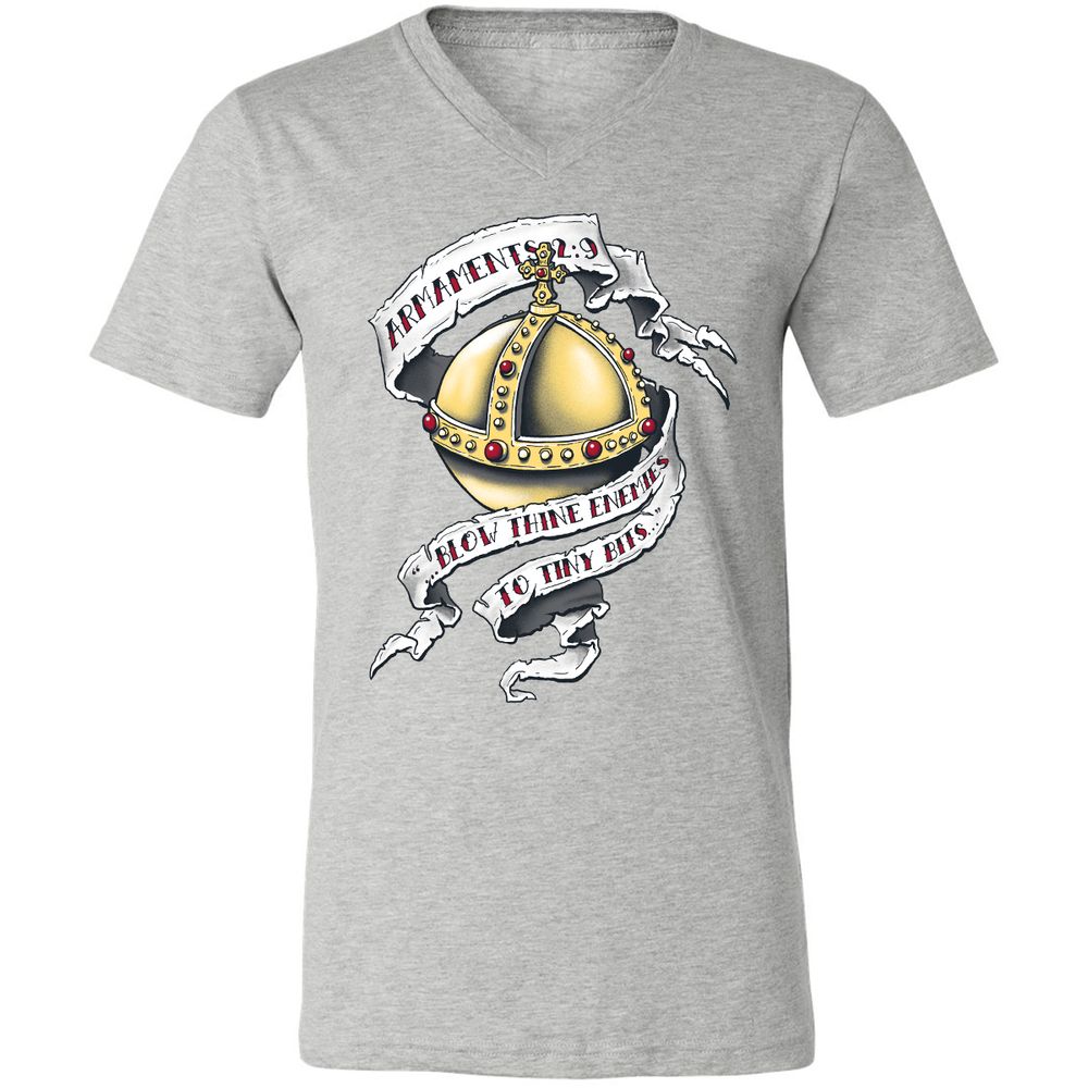 Unisex V-Neck T-Shirt - GUFTG1GP - Athletic Heather - 7