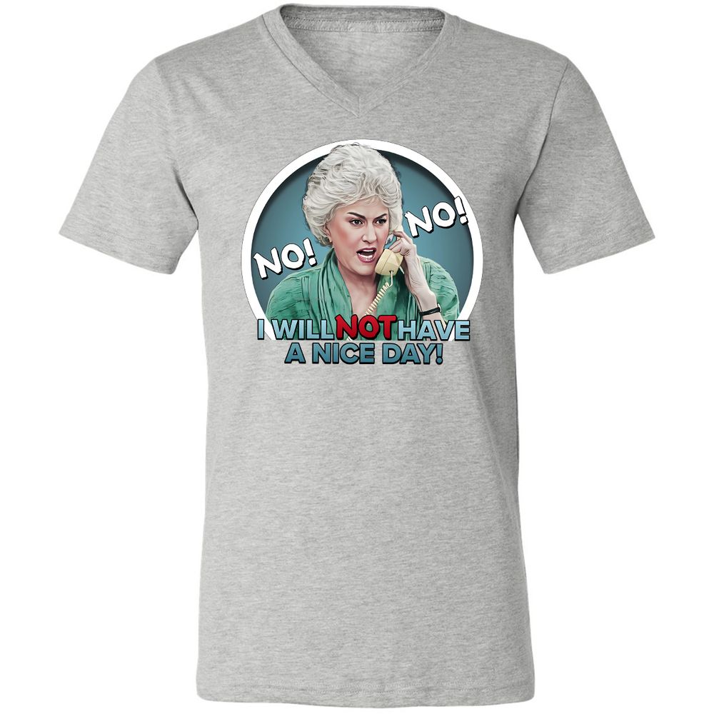 Unisex V-Neck T-Shirt - 9KC6FHHR - Athletic Heather - 7