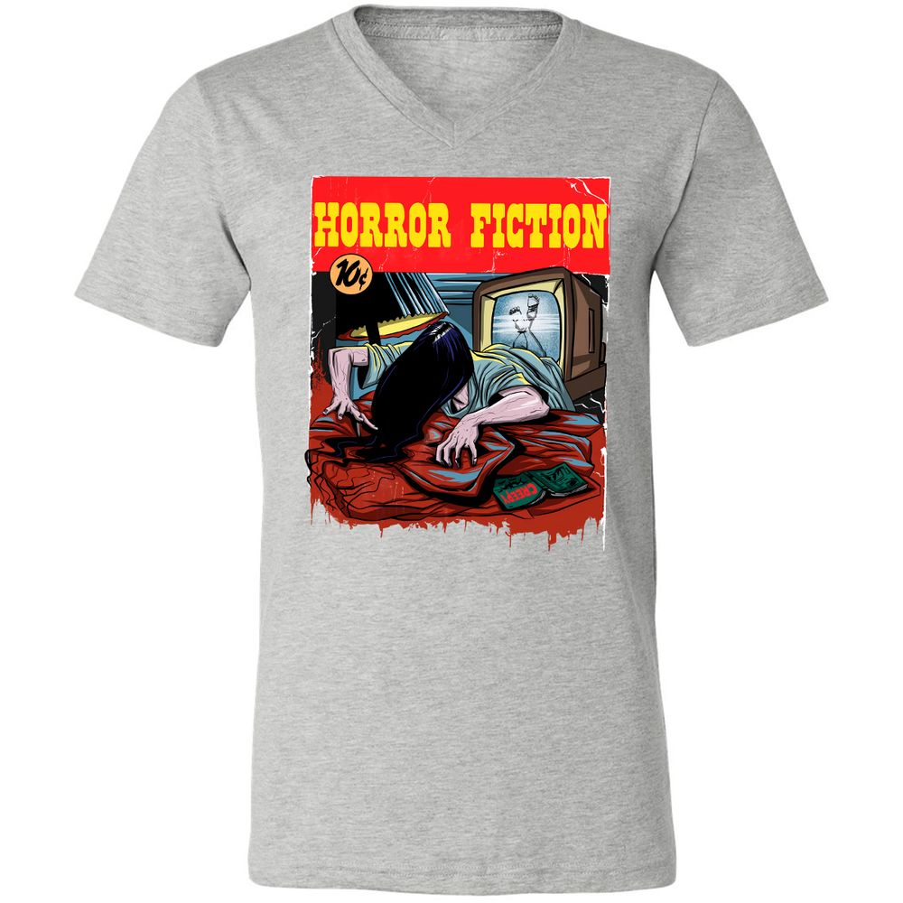 Unisex V-Neck T-Shirt - 3E34AKBN - Athletic Heather - 7