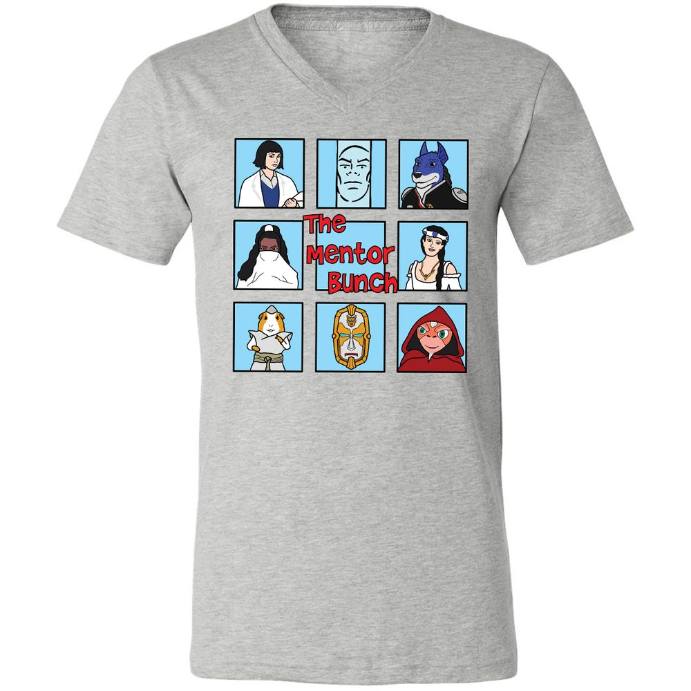 Unisex V-Neck T-Shirt - GMXKQ3HB - Athletic Heather - 7