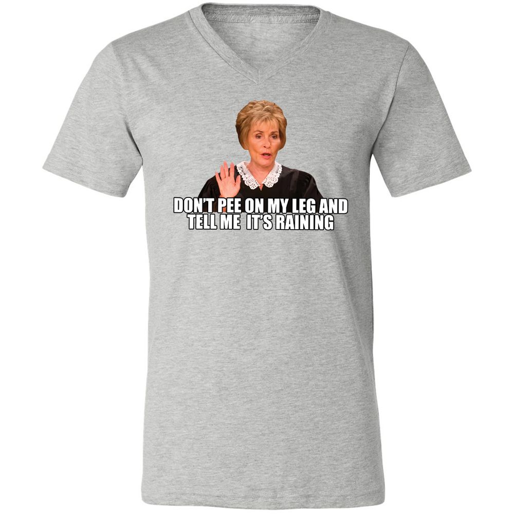 Unisex V-Neck T-Shirt - 6XZAXBCS - Athletic Heather - 7