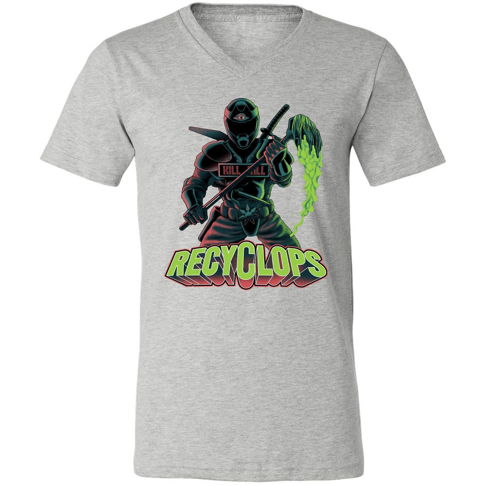 Unisex V-Neck T-Shirt - C4V321YL - Athletic Heather - 7