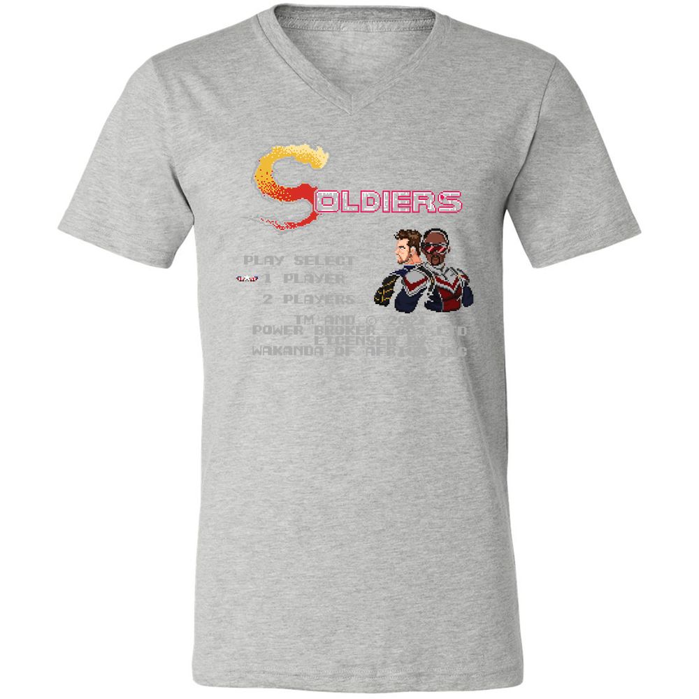 Unisex V-Neck T-Shirt - S1RBXH51 - Athletic Heather - 7