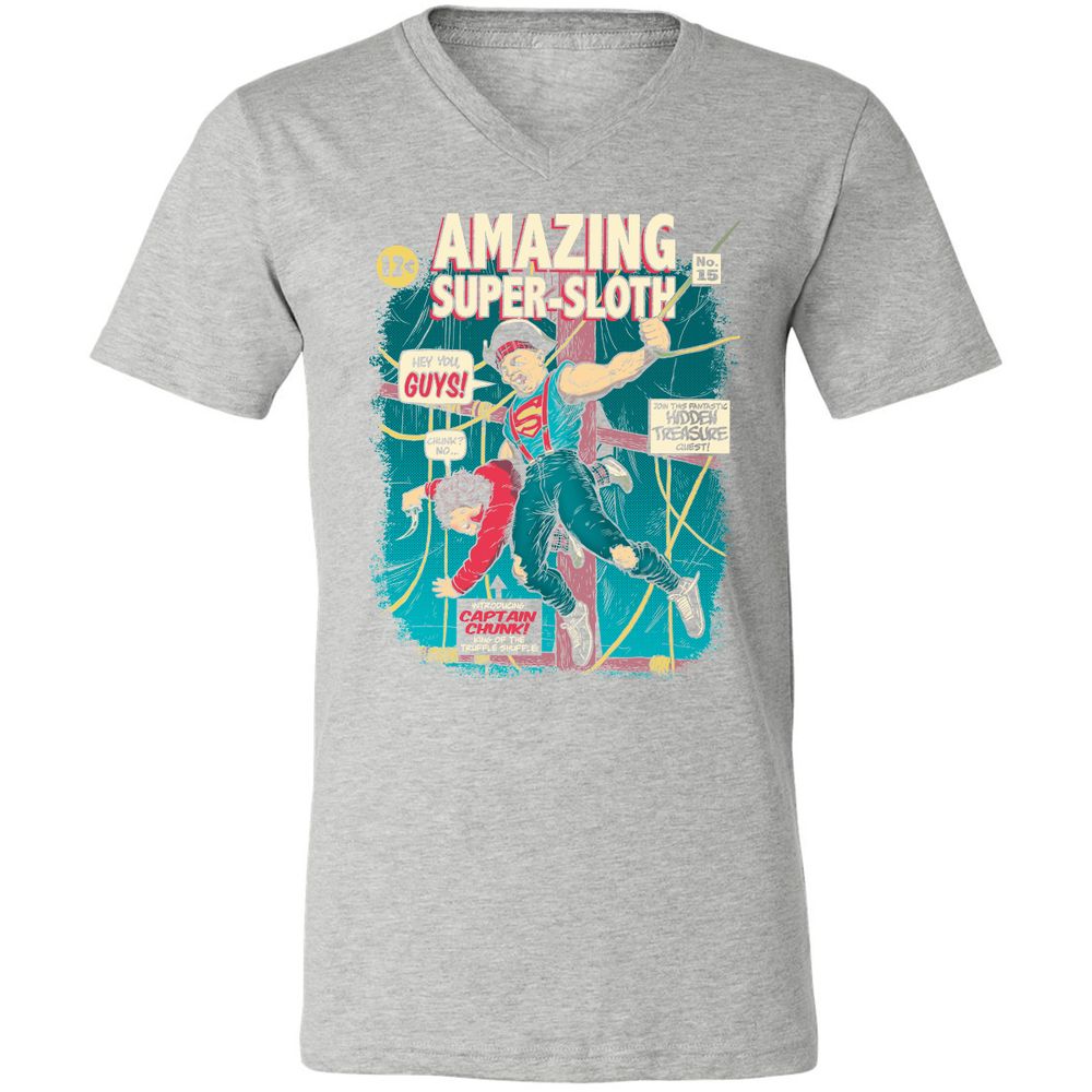 Unisex V-Neck T-Shirt - YFKJLJR1 - Athletic Heather - 7