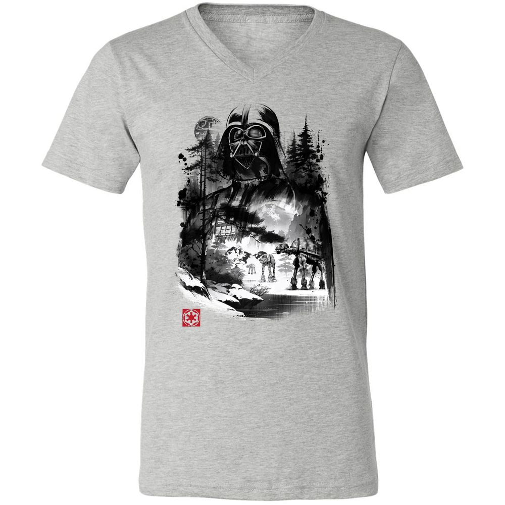 Unisex V-Neck T-Shirt - ZC1TVGQ6 - Athletic Heather - 7