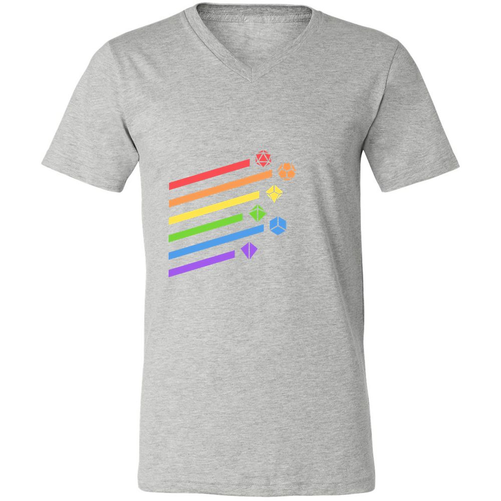 Unisex V-Neck T-Shirt - 3FU8XR7Z - Athletic Heather - 7