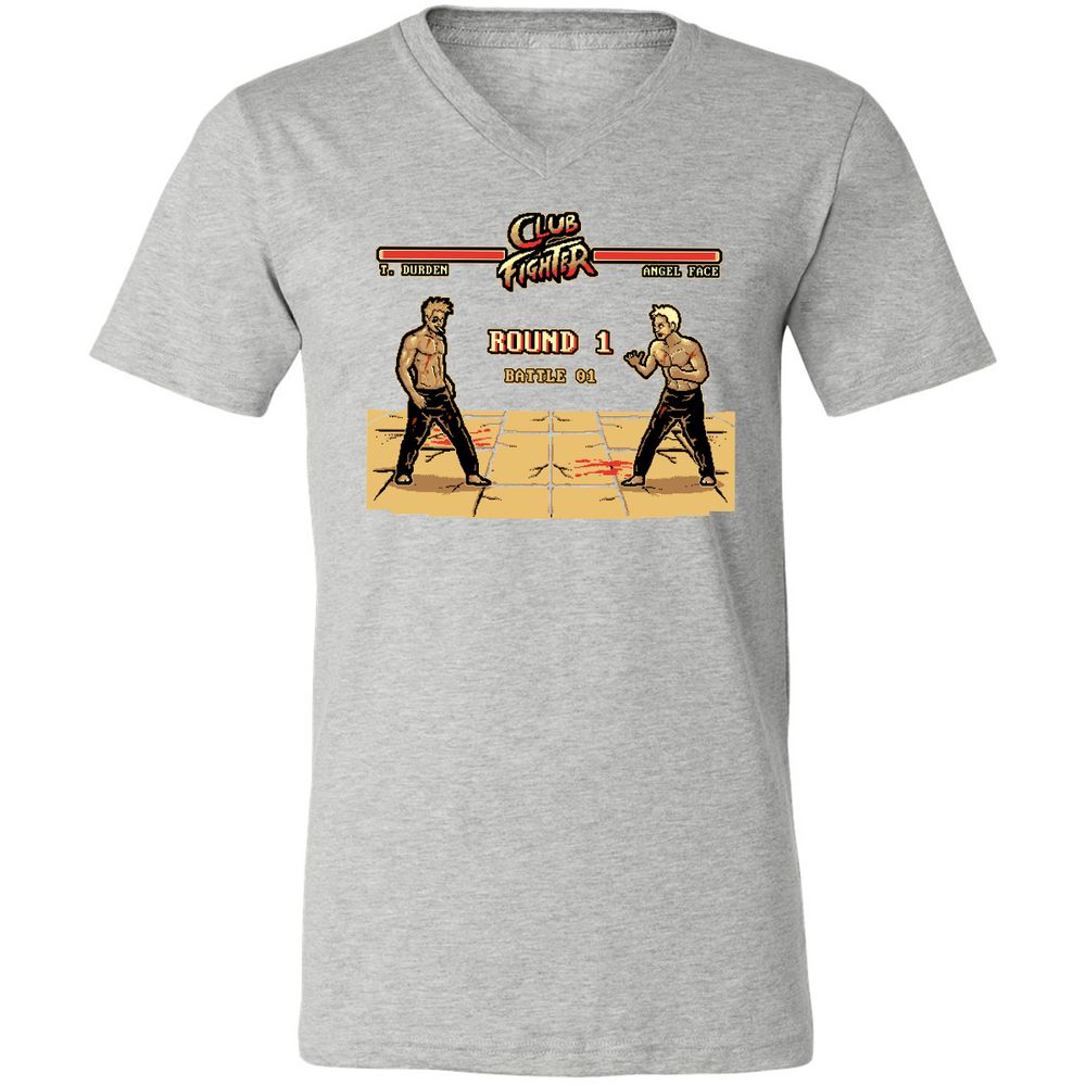 Unisex V-Neck T-Shirt - YW5DZ948 - Athletic Heather - 7