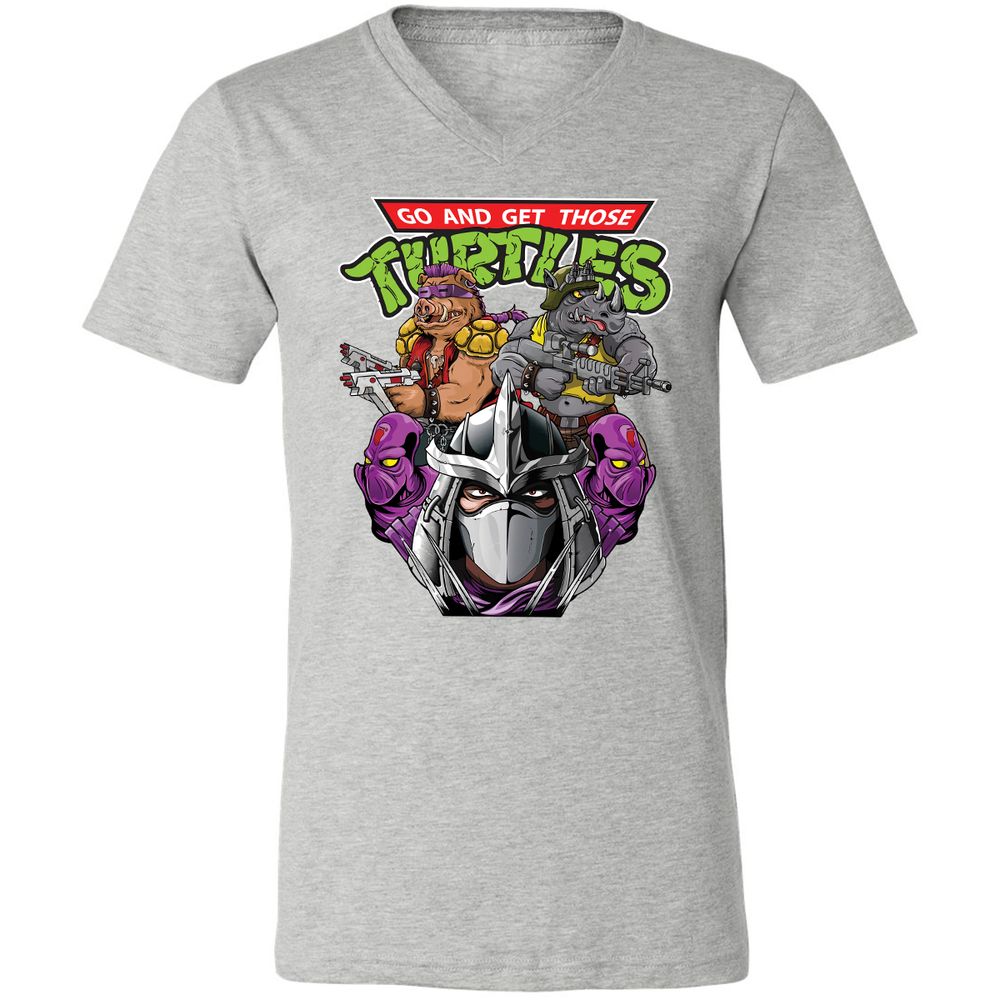 Unisex V-Neck T-Shirt - 73V5KE4S - Athletic Heather - 7