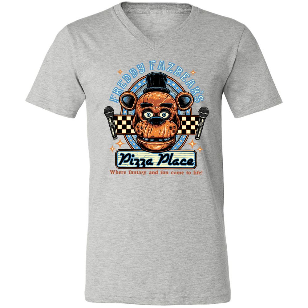 Unisex V-Neck T-Shirt - TBH9T4WC - Athletic Heather - 7