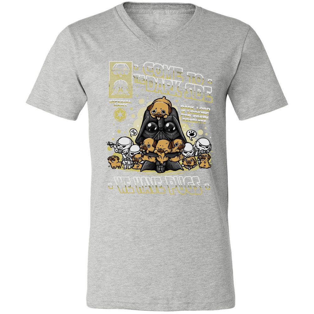 Unisex V-Neck T-Shirt - XNF62L6E - Athletic Heather - 7