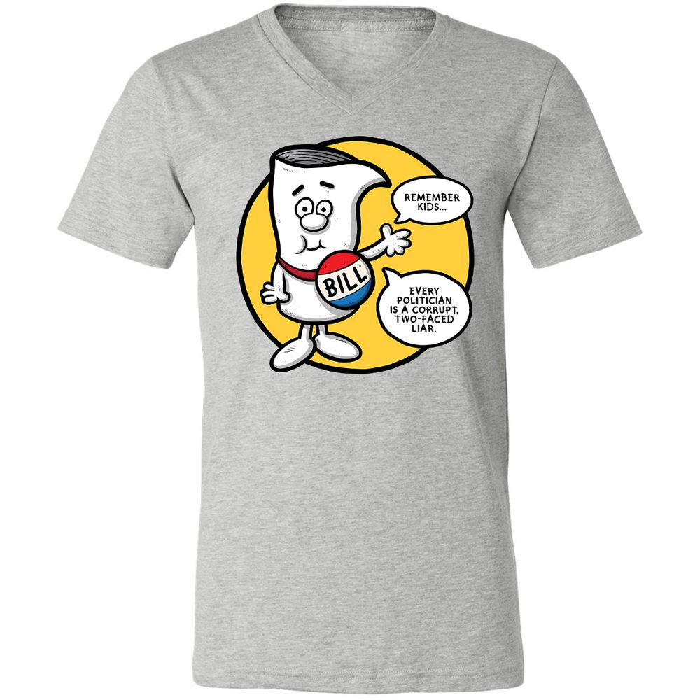Unisex V-Neck T-Shirt - Q23BNVCG - Athletic Heather - 7