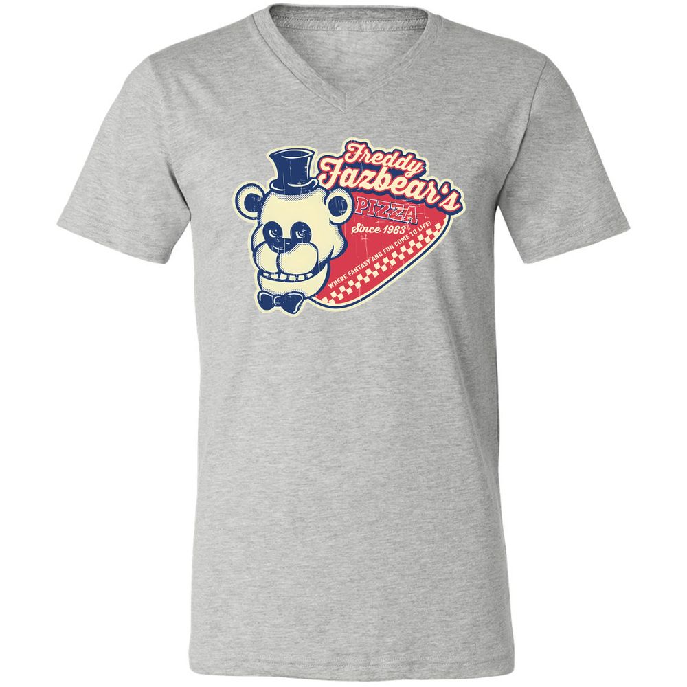 Unisex V-Neck T-Shirt - V9PK881G - Athletic Heather - 7