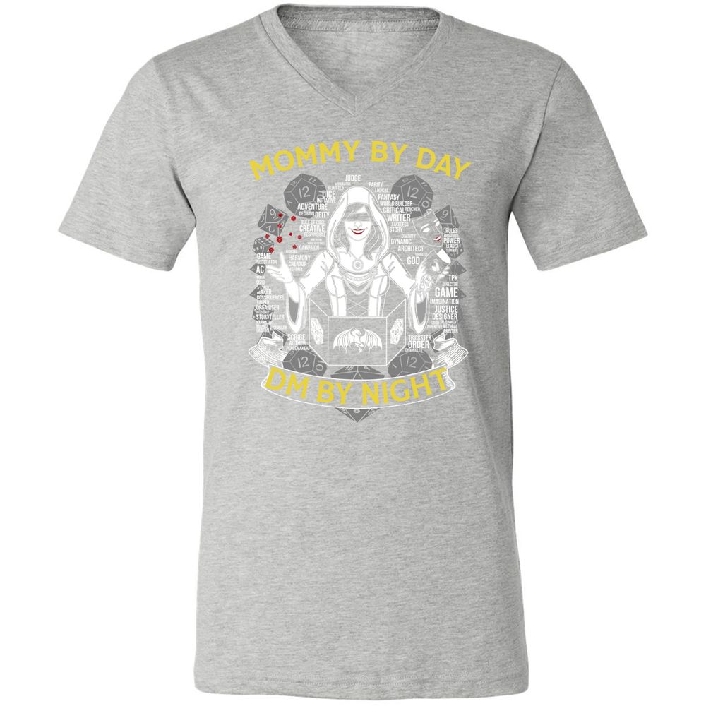 Unisex V-Neck T-Shirt - 4CQ5JHD3 - Athletic Heather - 7