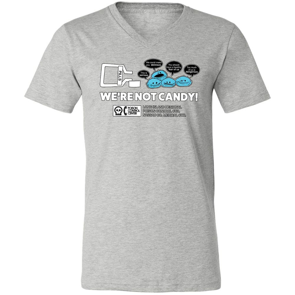 Unisex V-Neck T-Shirt - 8E3DPZKJ - Athletic Heather - 7