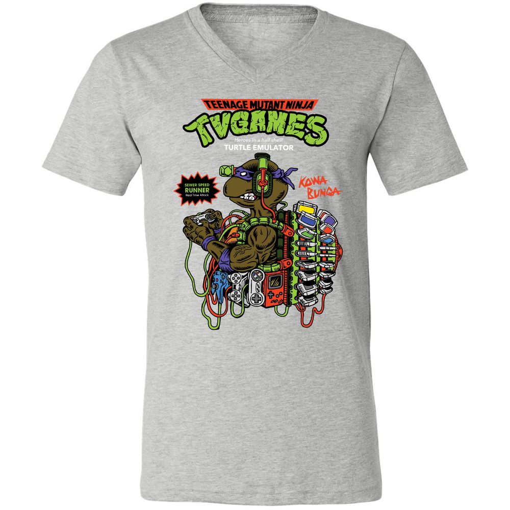 Unisex V-Neck T-Shirt - ADB2KW14 - Athletic Heather - 7