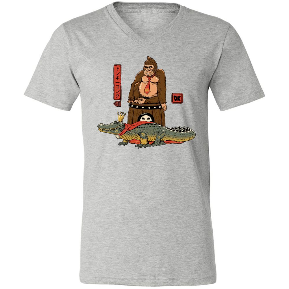 Unisex V-Neck T-Shirt - Z23G1BNT - Athletic Heather - 7