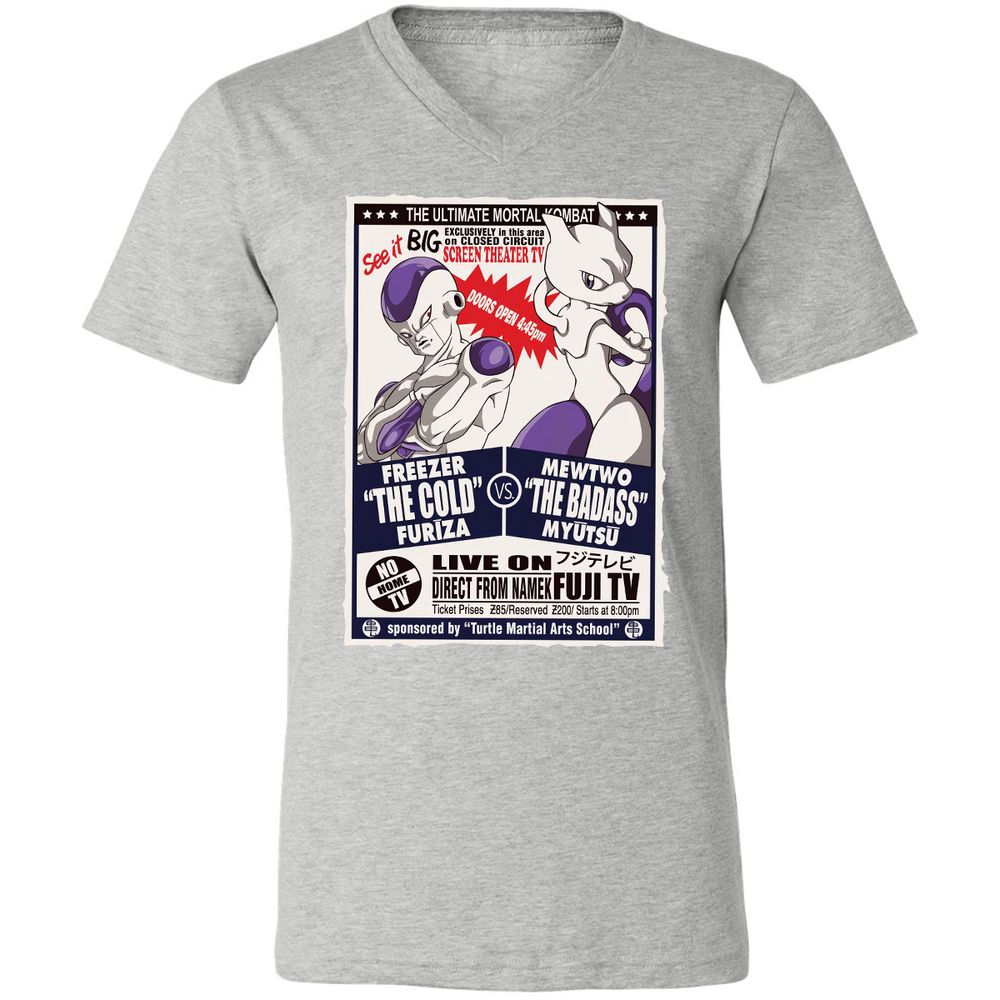 Unisex V-Neck T-Shirt - VLVLHBJ6 - Athletic Heather - 7