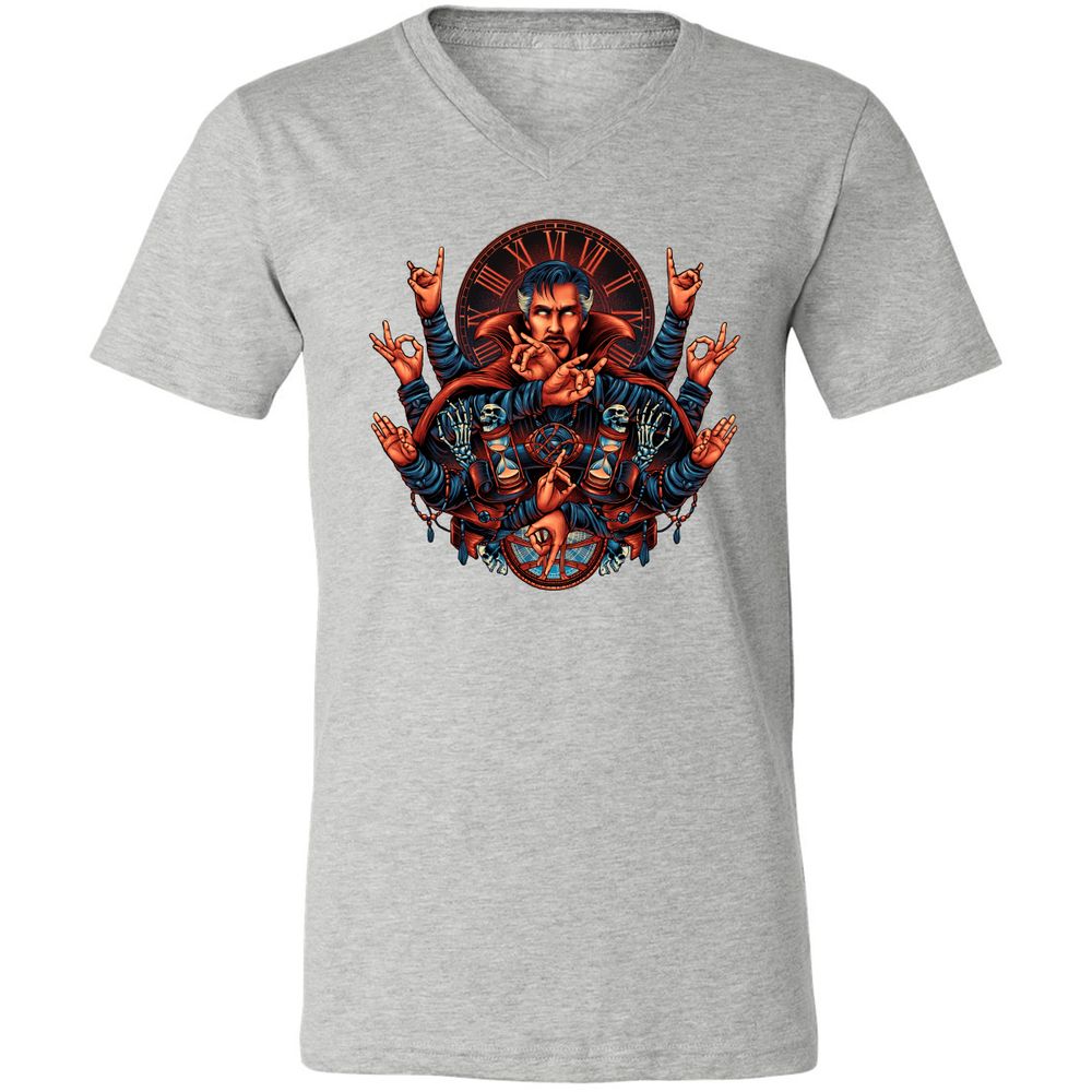 Unisex V-Neck T-Shirt - 8E977MR2 - Athletic Heather - 7