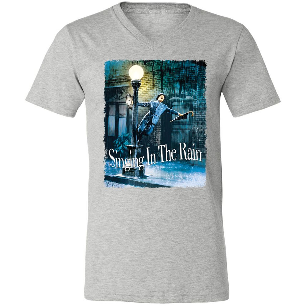 Unisex V-Neck T-Shirt - U8ZXW3T5 - Athletic Heather - 7