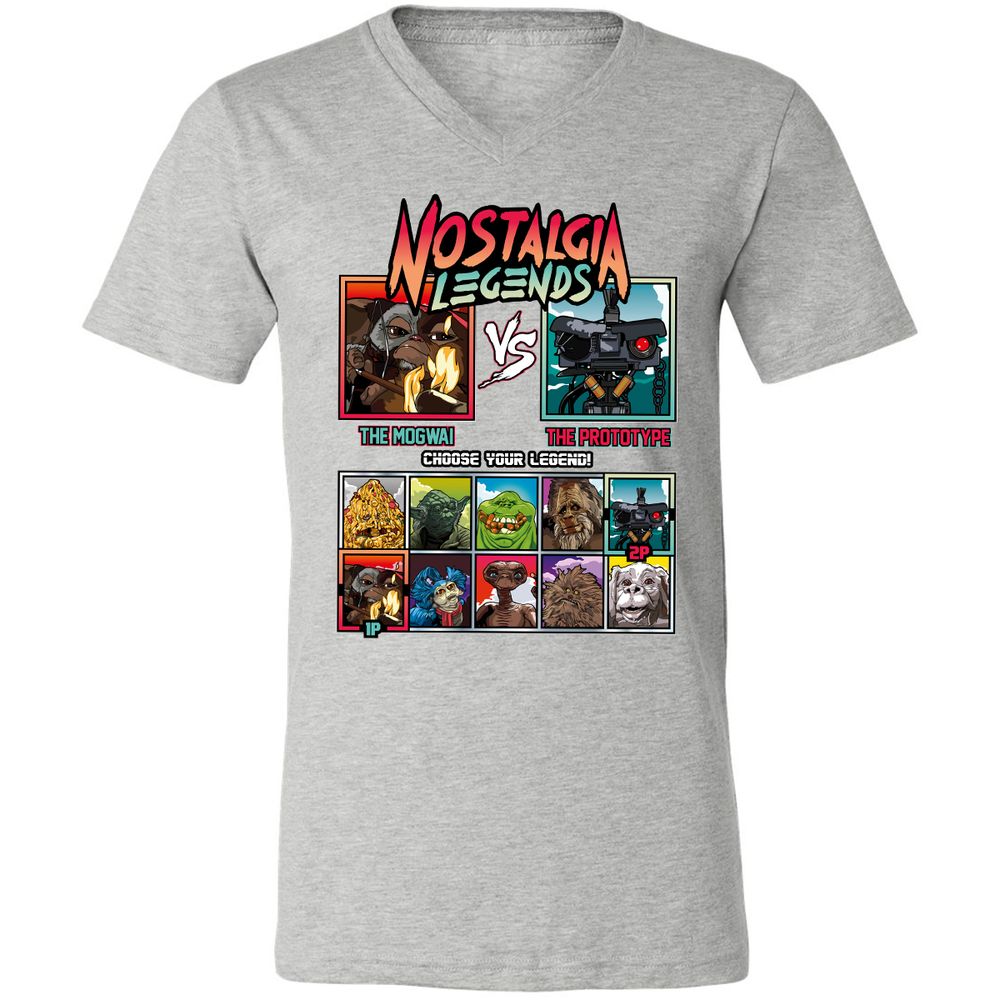 Unisex V-Neck T-Shirt - 1QXRDST5 - Athletic Heather - 7