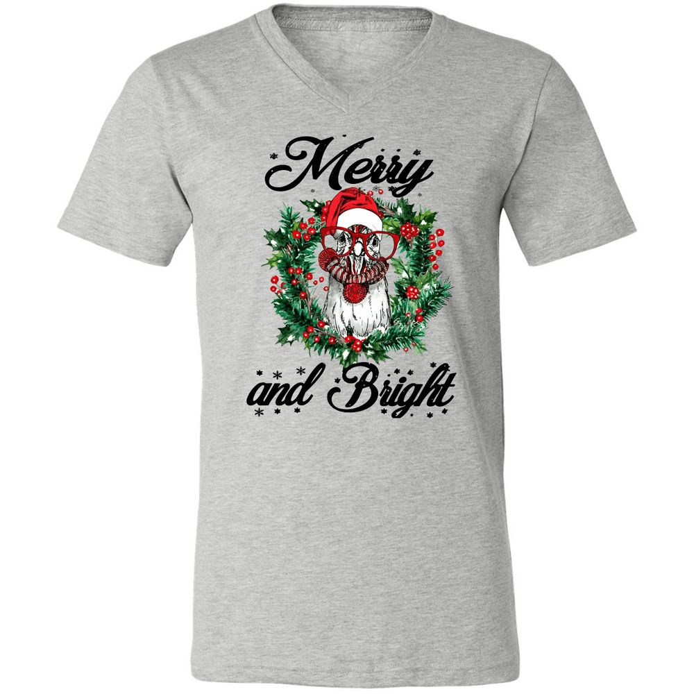 Unisex V-Neck T-Shirt - WUNLP91Y - Athletic Heather - 7
