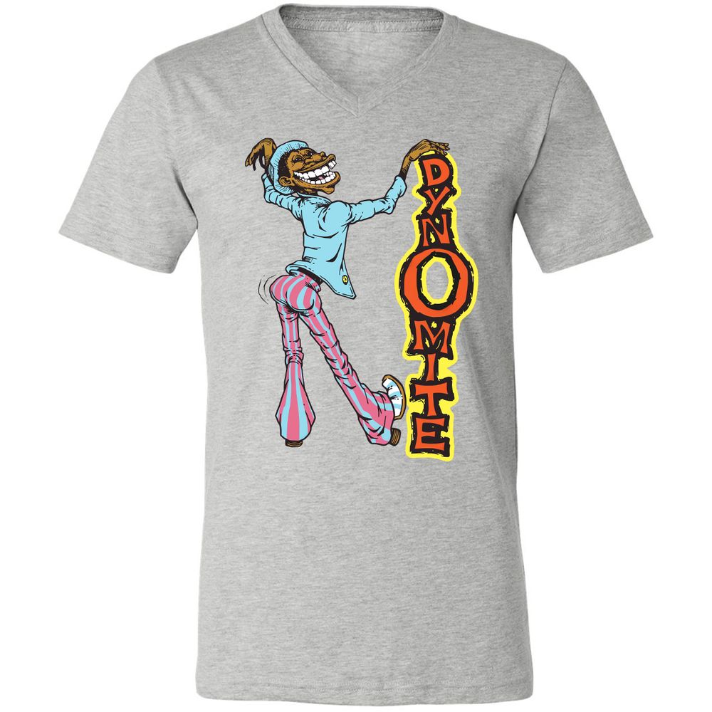 Unisex V-Neck T-Shirt - 4X4D21NY - Athletic Heather - 7