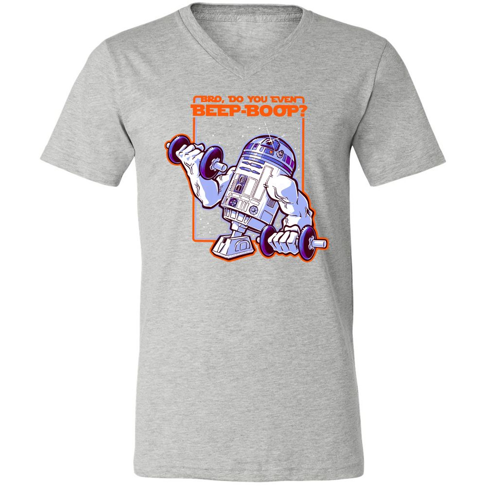 Unisex V-Neck T-Shirt - S72EU9YA - Athletic Heather - 7