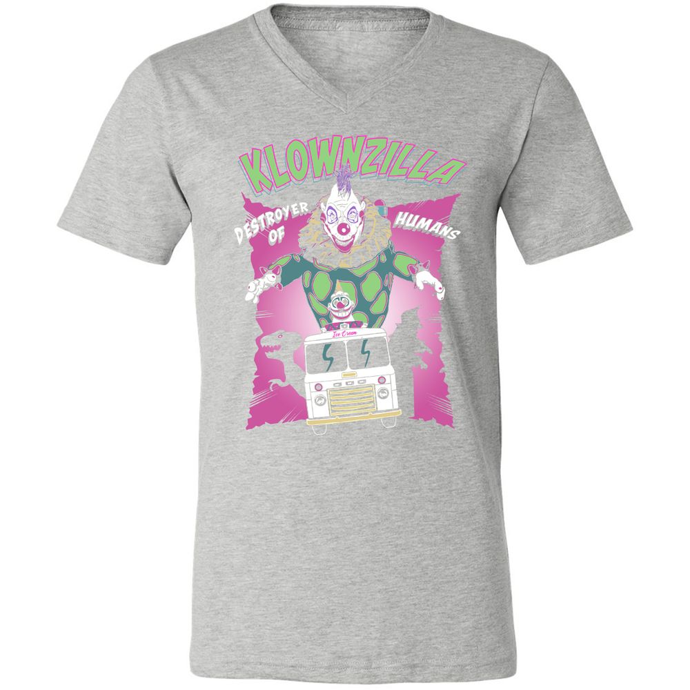 Unisex V-Neck T-Shirt - JAHCMCB4 - Athletic Heather - 7
