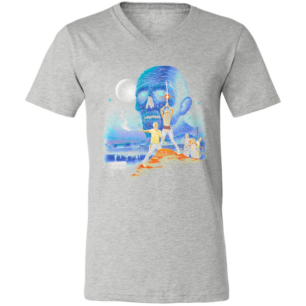 Unisex V-Neck T-Shirt - UL8U8CFB - Athletic Heather - 7