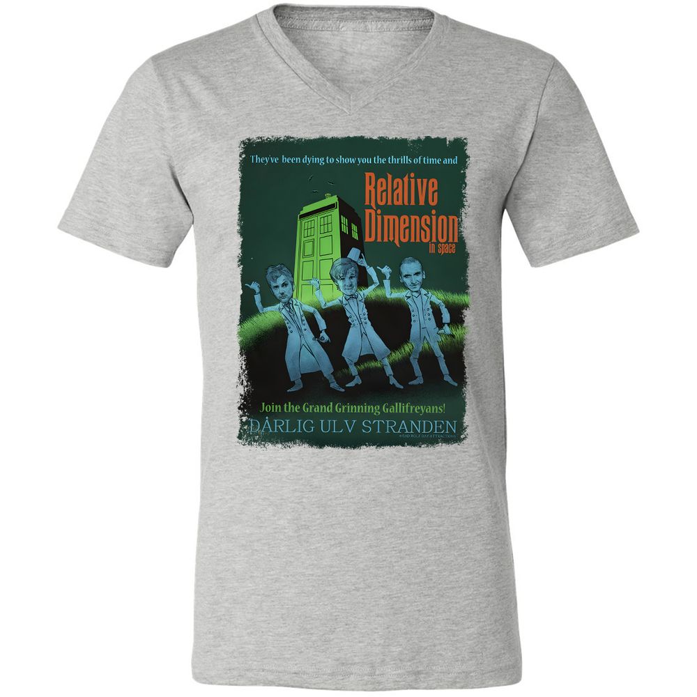 Unisex V-Neck T-Shirt - 873L3MUD - Athletic Heather - 7
