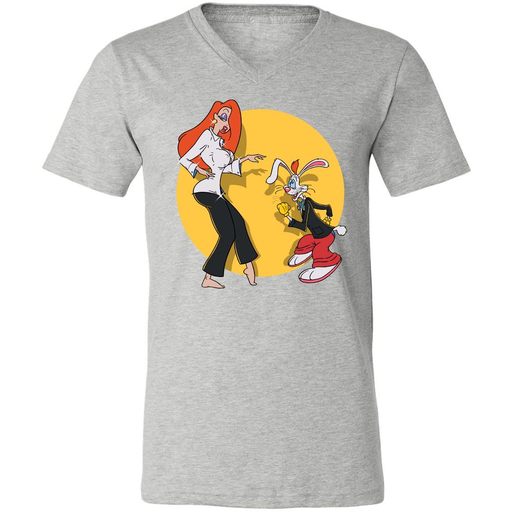 Unisex V-Neck T-Shirt - T273WPU5 - Athletic Heather - 7