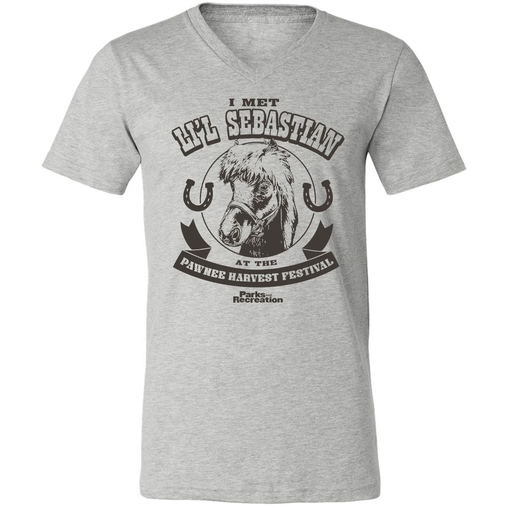 Unisex V-Neck T-Shirt - QMHL7322 - Athletic Heather - 7