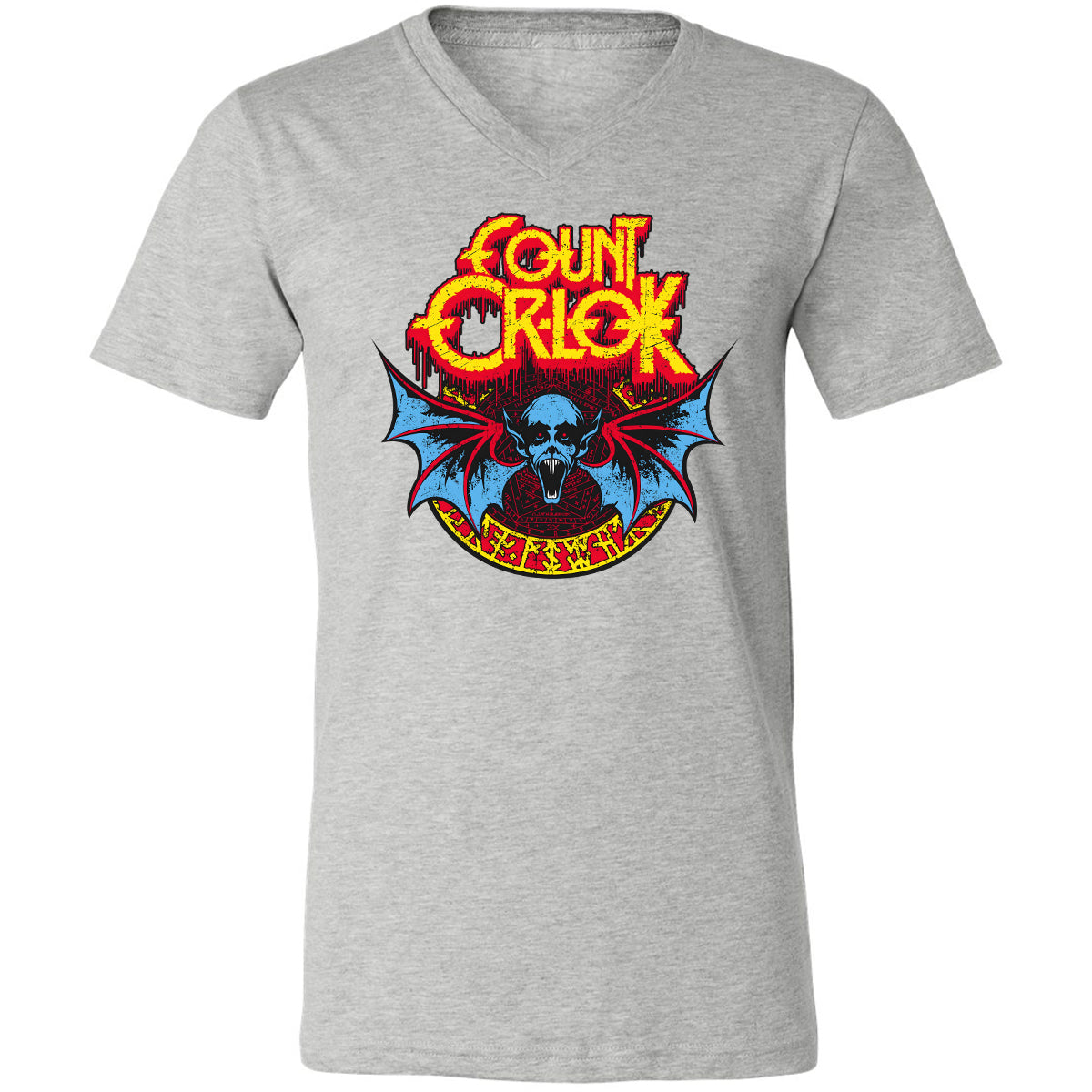 Unisex V-Neck T-Shirt - YWQ2NFPK - Athletic Heather - 7