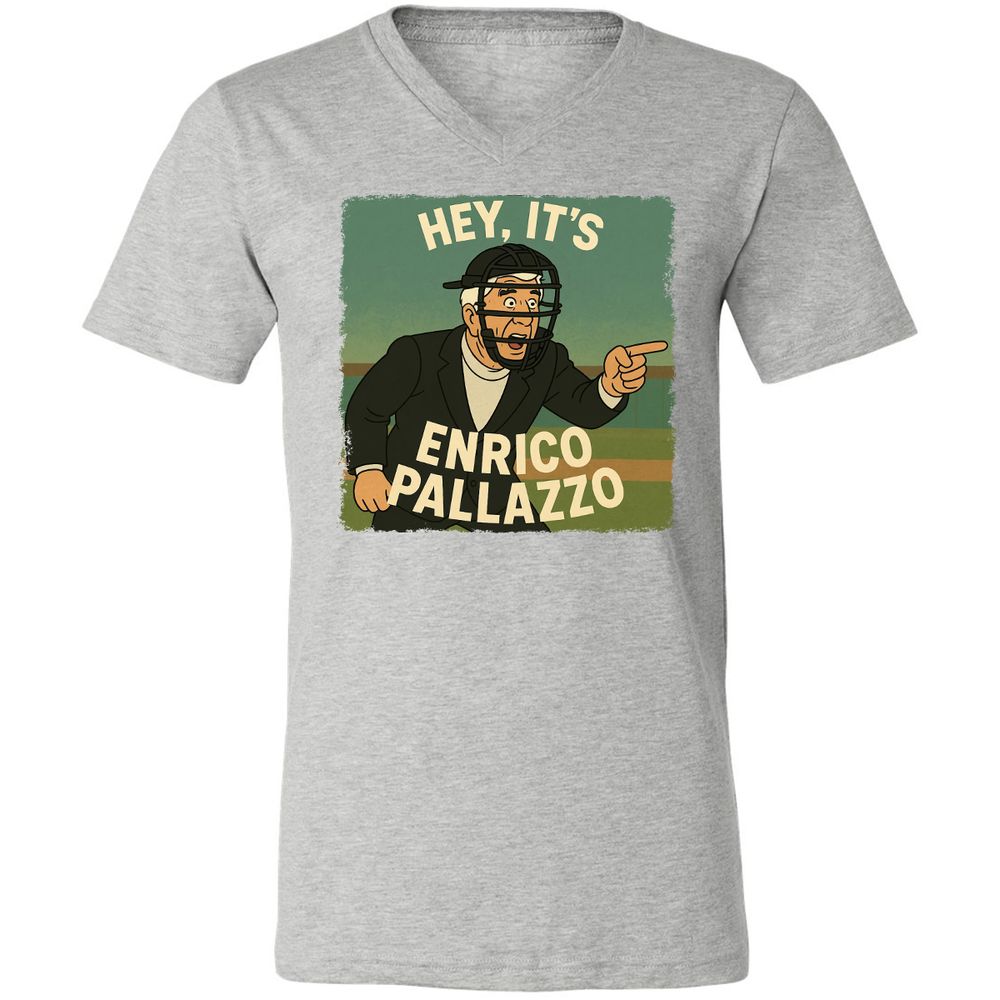 Unisex V-Neck T-Shirt - T1Q3MDH7 - Athletic Heather - 7
