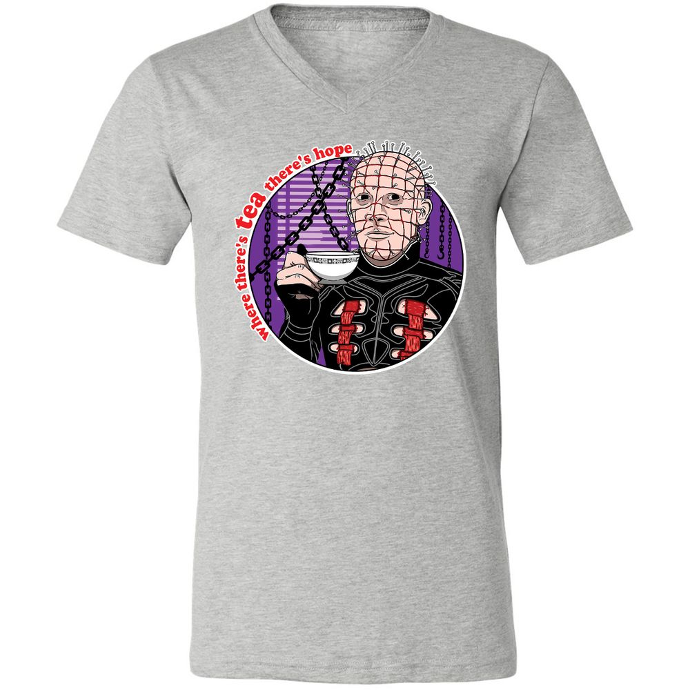 Unisex V-Neck T-Shirt - XD9D9L34 - Athletic Heather - 7