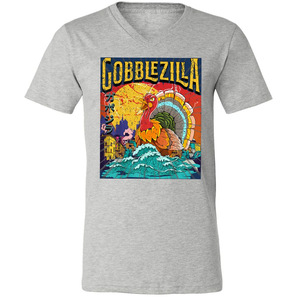 Unisex V-Neck T-Shirt - 96UUY1JW - Athletic Heather - 7