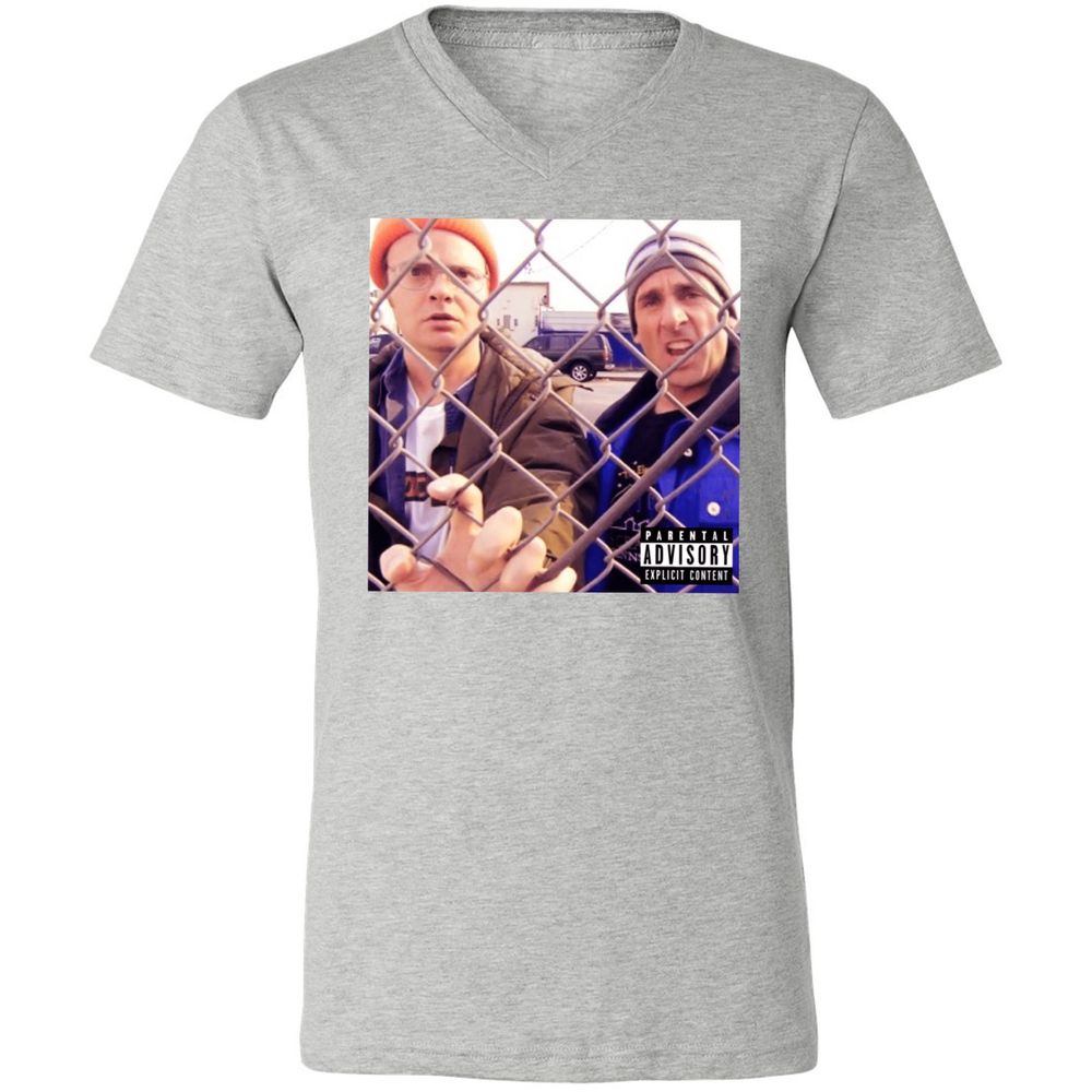 Unisex V-Neck T-Shirt - VU6J4PCP - Athletic Heather - 7